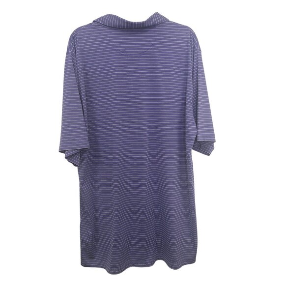 Bobby Jones Men's XXL Purple Striped Performance Polo Shirt  Golf - Picture 2 of 9